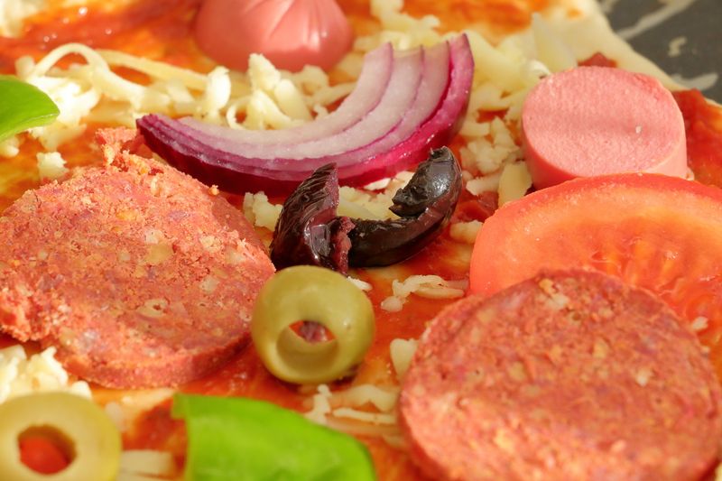 Diavola spicy pizza with Calabrian salami