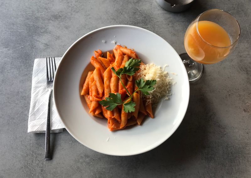 Penne all'Arrabbiata spicy tomato pasta